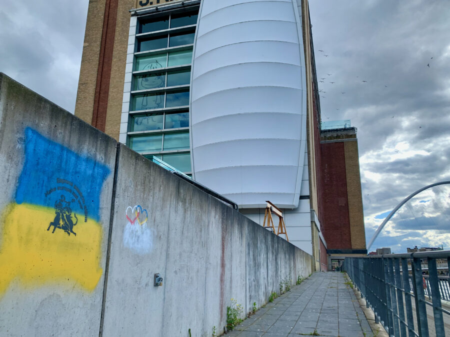 Baltic museum wall, Gateshead